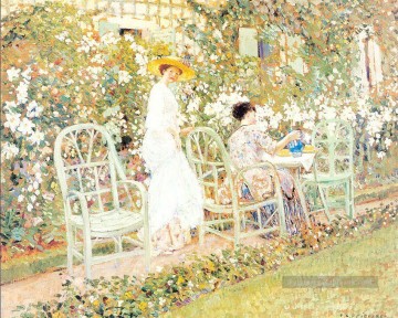  fleurs tableaux - Lilies Femmes impressionnistes Frederick Carl Frieseke Fleurs impressionnistes